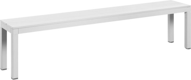 Nardi Rio Alu Bank aus Aluminium für Garten und Terrasse in Anthrazit, Beige oder Weiß - Bild 1