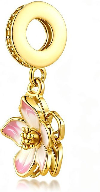YIRAN Jewelry Charm, Messing, Gold, Perle, Zirkonia, Damen - Bild 1