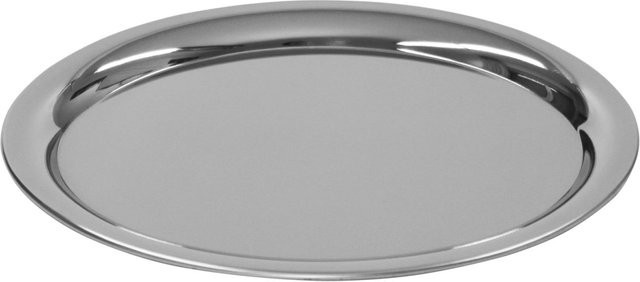 Schneider Serviertablett aus Edelstahl in Silber, oval, B: 23 cm, L: 18 cm - Bild 1