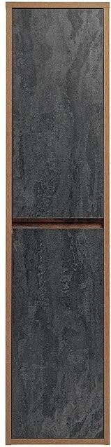 Vente-unique Badschrank Tikitiki in Anthrazitgrau und Naturfarben, Breite: 40 cm - Bild 1