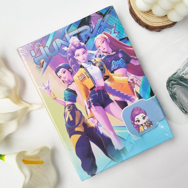 4-teiliges Journal Notizbuch Set von Yiran toy 1 im Koreanischen Stil mit Magnetverschluss und Hardcover, Mehrfarbig - Bild 1