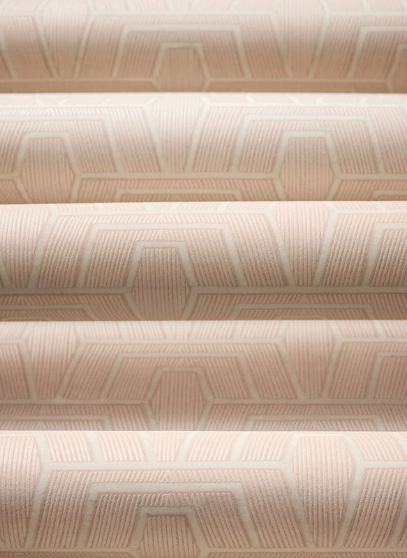 Thibaut Tapete Hinton Tunnel in Blush Pink mit abstraktem geometrischem Retro-Design aus Vlies - Bild 4