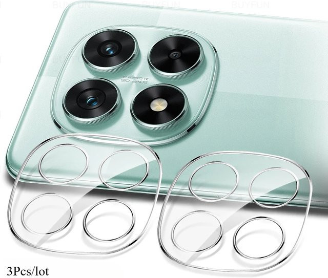 3er-Set HD 3D gebogener Glas-Kameraobjektivschutz für Xiaomi POCO F7 Ultra, F7 Pro, C75, X7, X7 Pro in Transparent - Bild 1