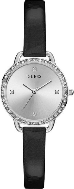 Guess Bellini Damenuhr, Quarz, Edelstahl, Silber, Kristall, 30 mm - Bild 1