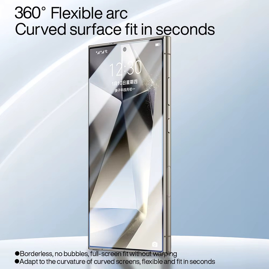 SmartDevil HD Hydrogel Displayschutzfolie Full Cover Clear für Samsung S24 Ultra, S23 Ultra und S22 Ultra - Bild 2