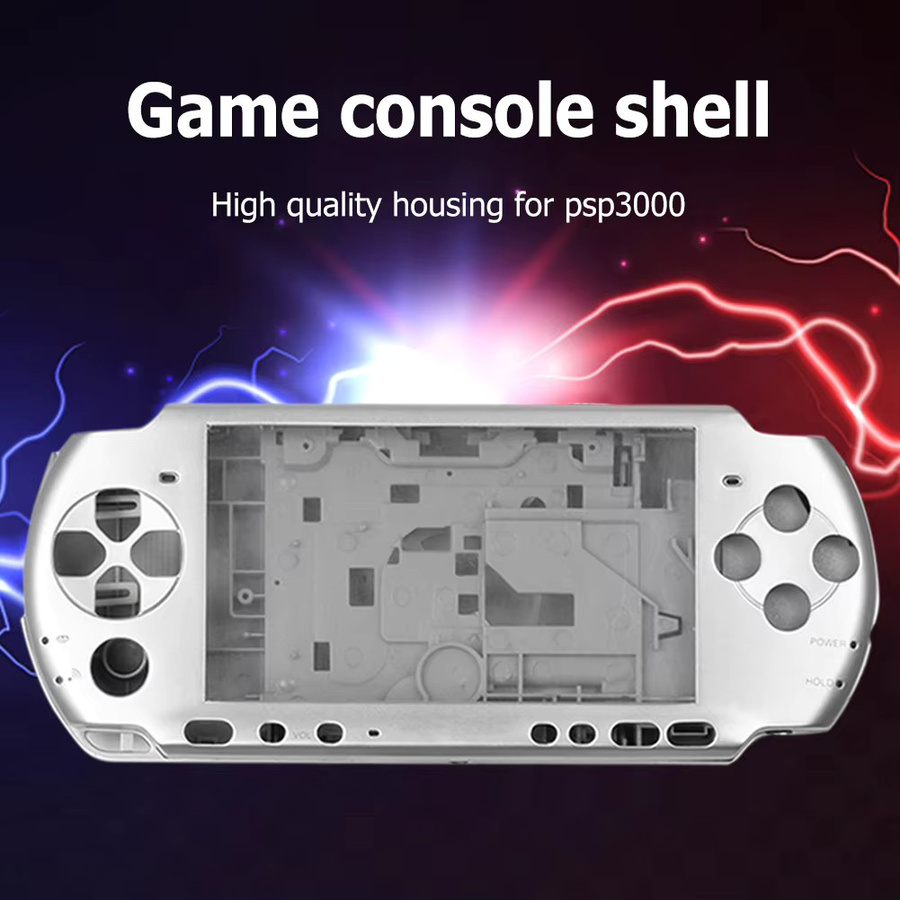 APWIKOGER Ersatzgehäuse für PSP3000 Spielkonsole mit Tastenset in Rot im Retro-Design - Bild 2