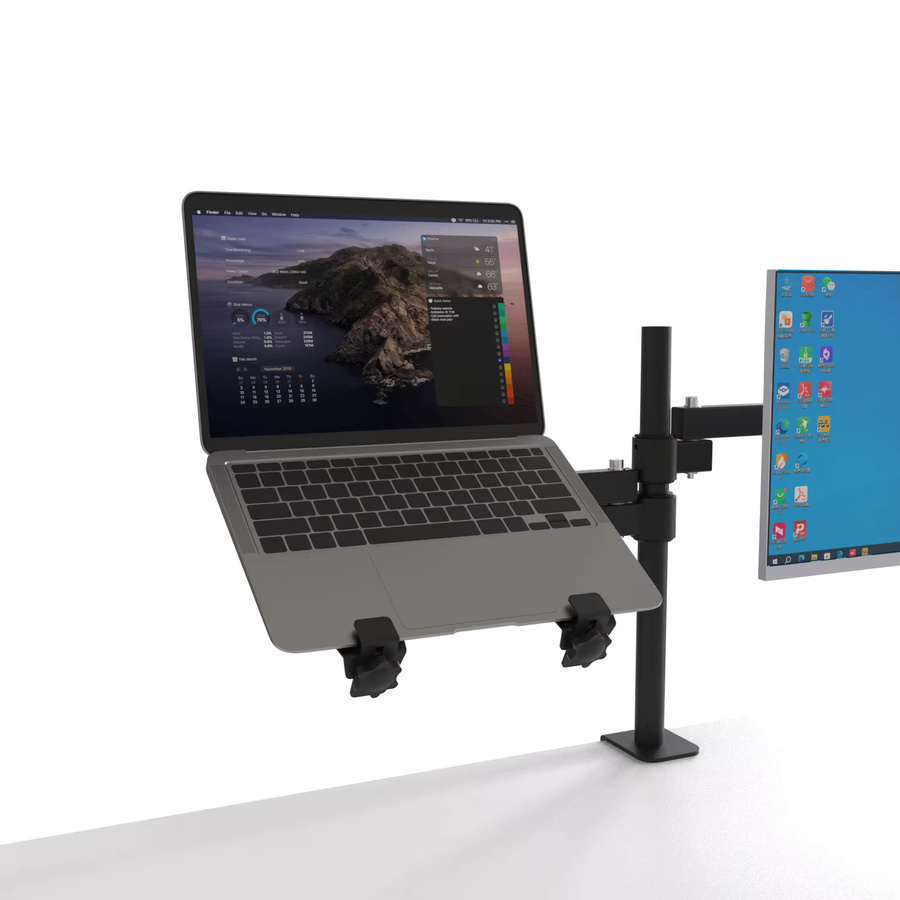 PieSteel Laptop-VESA-Stützplatte mit EVA-Schutz in Schwarz für deine Schreibtischorganisation - Bild 2