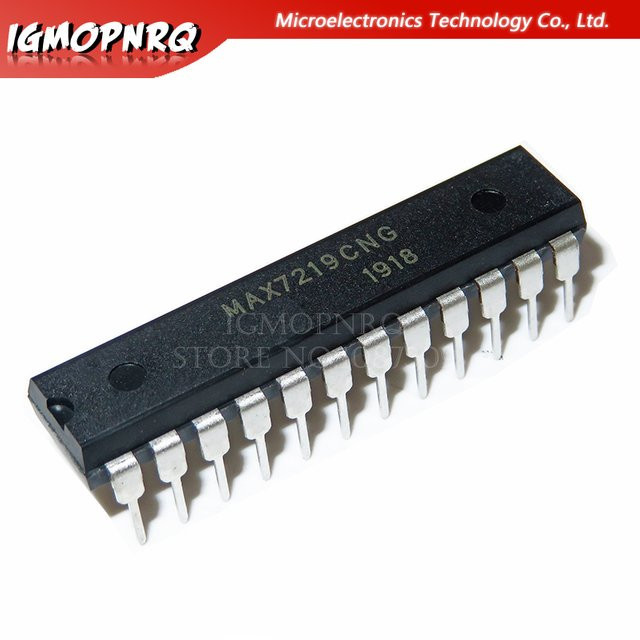 5 Stück MAX7219 DIP24 LED-Anzeigetreiber in Schwarz - Bild 1