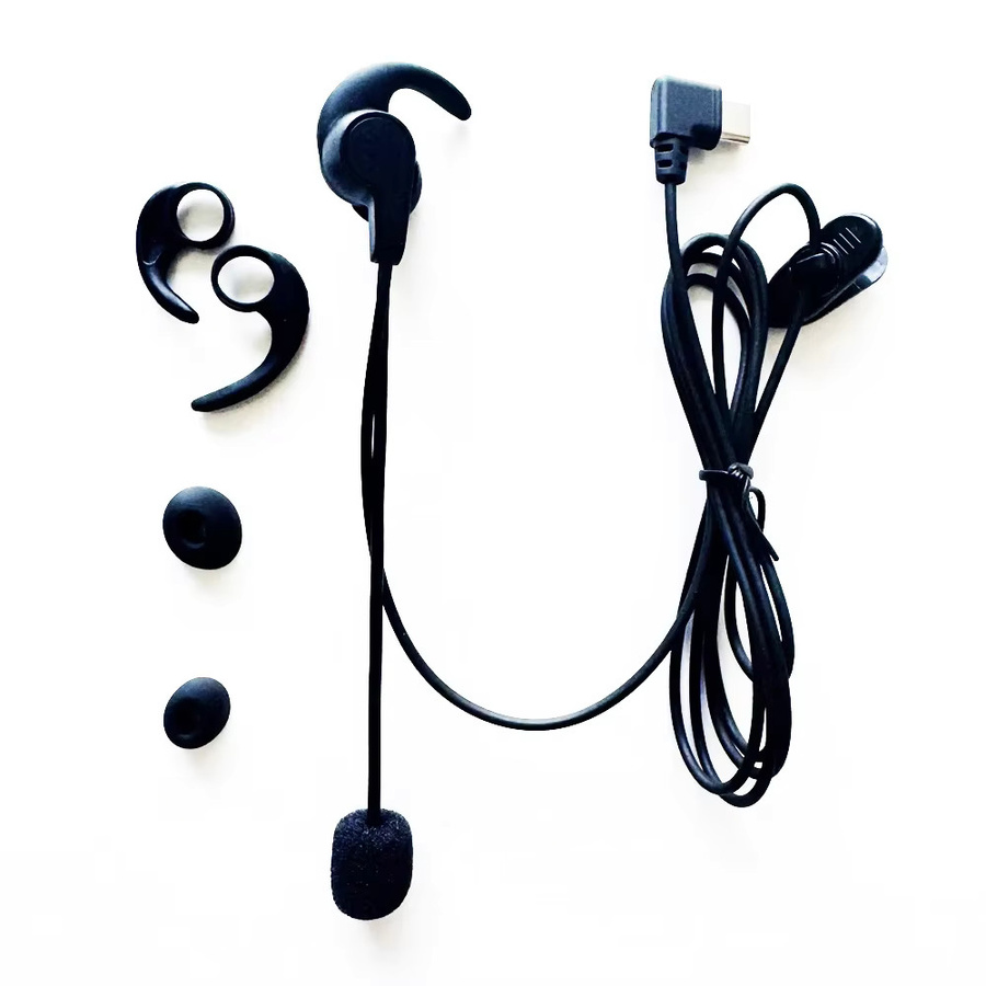 EJEAS HIFI In-Ear Kopfhörer mit USB-C Schnittstelle für EJEAS V6 PRO+ und V4 Plus Motorradhelm Bluetooth Intercom Headset in Schwarz - Bild 2