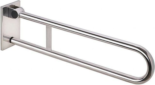 Brillantbad BELP Stützklappgriff in U-Form abnehmbar aus Edelstahl poliert in Silber, B/T/H: 12,0 x 22,5 x 82,9 cm - Bild 1