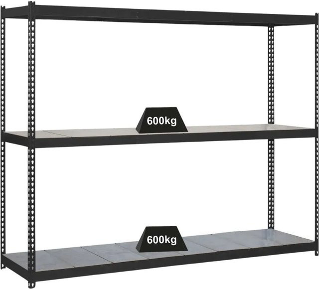 PROREGAL Schwerlastregal Metal Beast Three in Anthrazit, H x B x T: 200 x 180 x 90 cm - Bild 1