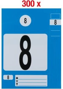 KS Tools Schlüsselanhänger-Set aus Kunststoff, blau, 300 Stück - Bild 1