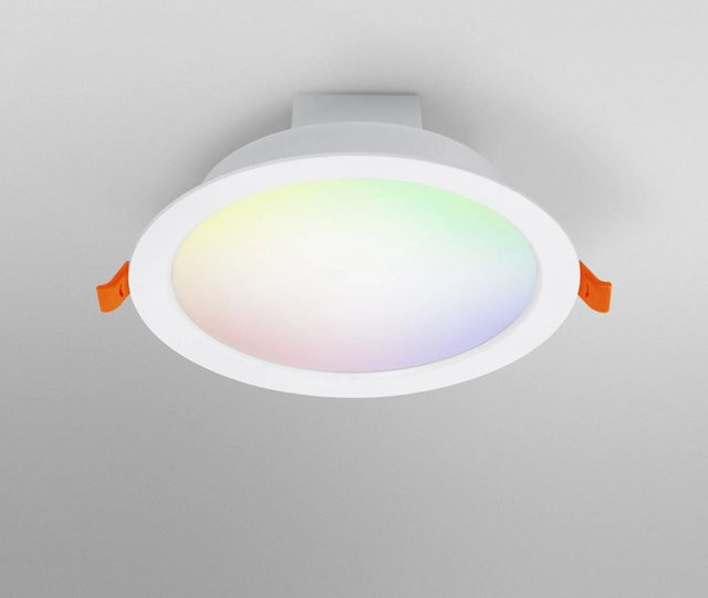 LEDVANCE Smart+ WiFi Einbauleuchte Slim Downlight RGBW Weiß Ø 17 cm, dimmbar, 12W - Bild 1