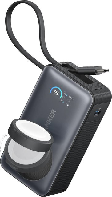 Anker MagGo Externer Wireless Akku 10000mAh 35W PD + Qi Schwarz A1657H11 - Bild 1