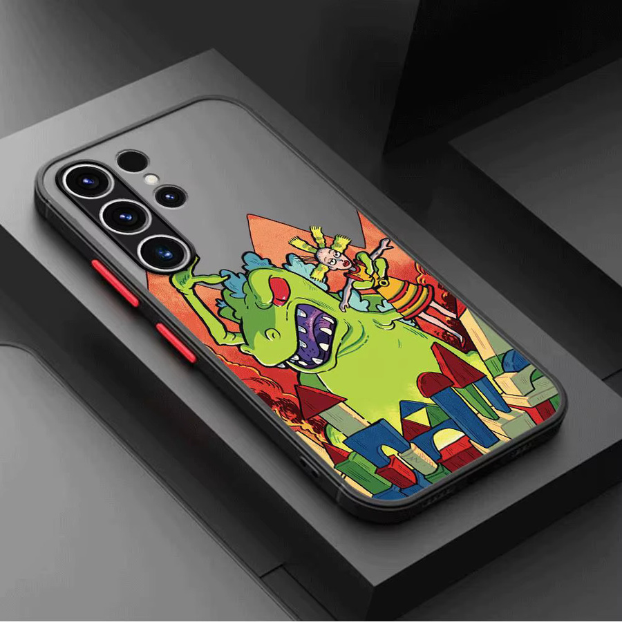 R-Rugrats Cartoon Reptar Handyhülle für Samsung Galaxy A14 A21s A22 A23 A24 A32 A33 A34 A50 A51 A53 A54 A70 A72 A73 5G in Multicolour - Bild 3