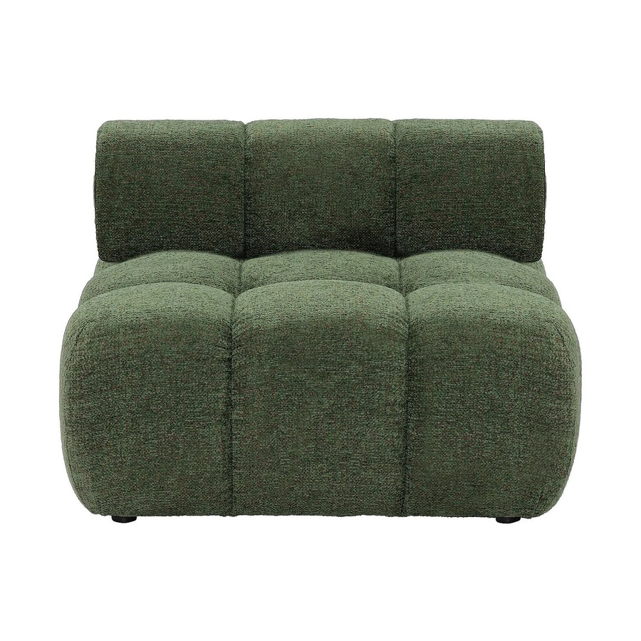 Vente-unique Sessel Facivil mit gerader Rückenlehne in Grün meliert, Höhe: 94 cm, Breite: 70 cm, Tiefe: 70 cm - Bild 2