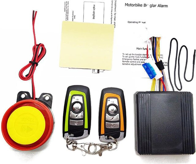 VehicleKit Universelles 12V Motorrad-Alarmsystem in Beige - Bild 1