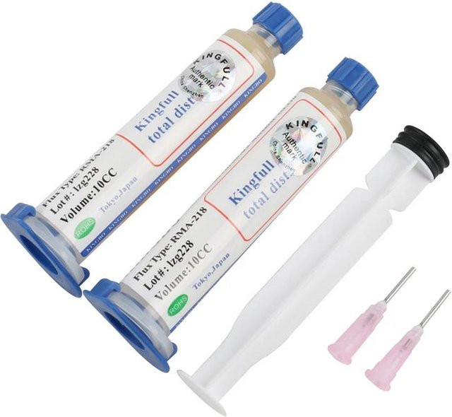 Kingbo RMA 218 Original Flux Lötflussmittel für Reballing und Schweißarbeiten, 10 ml - Bild 1