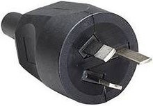 Bachmann Schutzkontaktstecker 910182 Schwarz IP20 250V - Bild 1