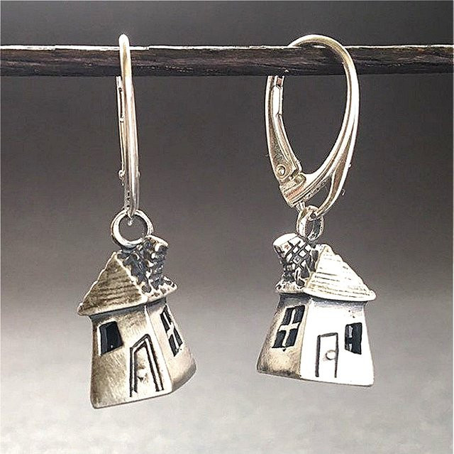 YoYo Ohrringe, Silber überzogen, Haus Design, Damen - Bild 1