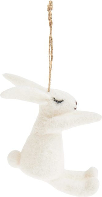 Rico Design Filzhänger Hase in Weiß für Ostern und Frühling - Bild 1