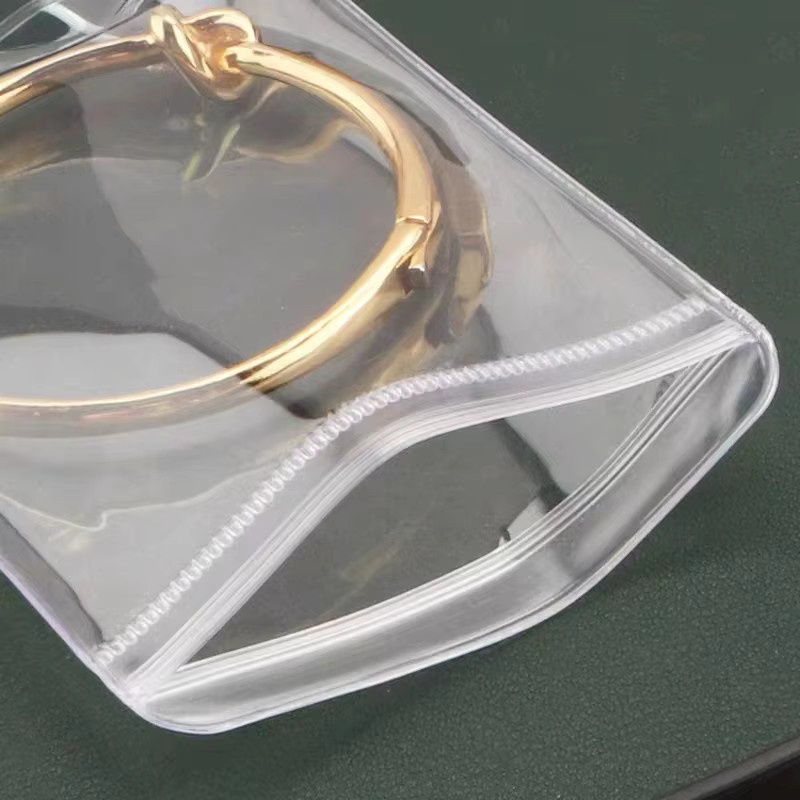Transparente PVC-Schmuck-Aufbewahrungsbeutel mit Reißverschluss zum Anlaufschutz für deine Reiseorganisation und Kleinunternehmen - Bild 3