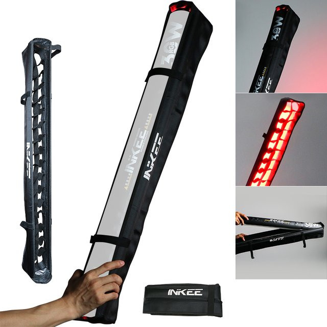 INKEE Luftschlauch LED-Stick-Lichtzubehör mit Gitter für Fotografie- und Videobeleuchtung, Modelle GCA30C GC12 GCA20U, Schwarz - Bild 1