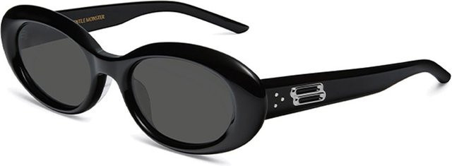 Gentle Monster MOLTA-01 Sonnenbrille Cat Eye, Vollrand, Metall, Unisex, Schwarz Grau - Bild 1