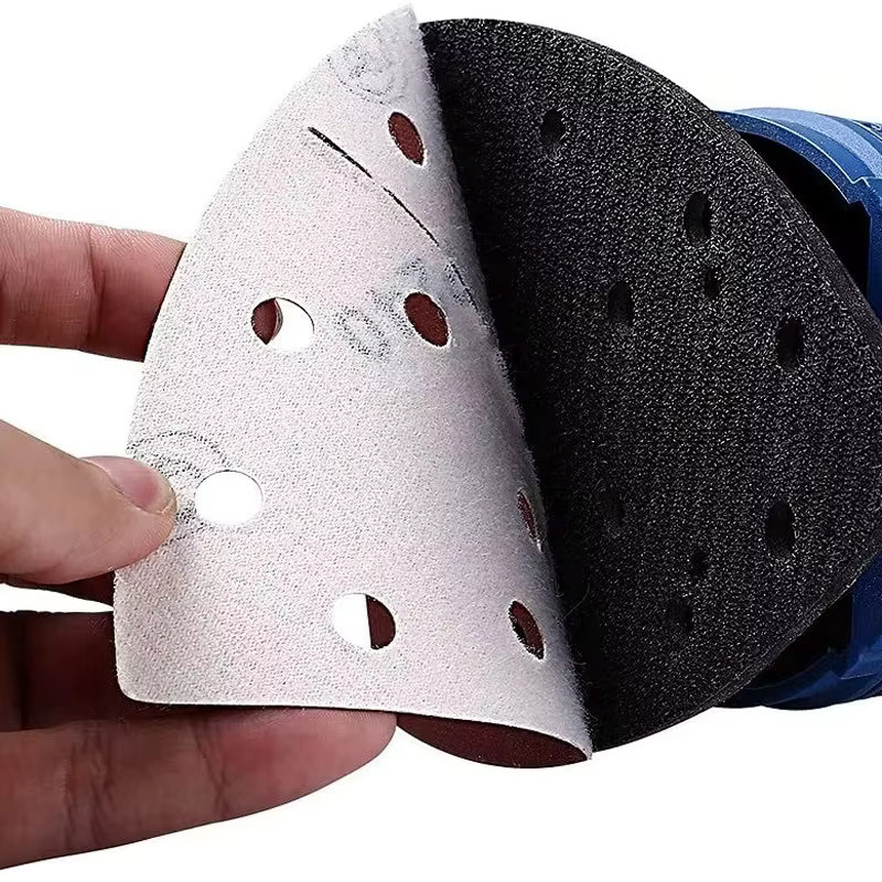 BYRNETOOLS Dreieckiges Schleifpapier mit 11 Löchern für Detail-Schleifer, Körnung 40-240 - Bild 4