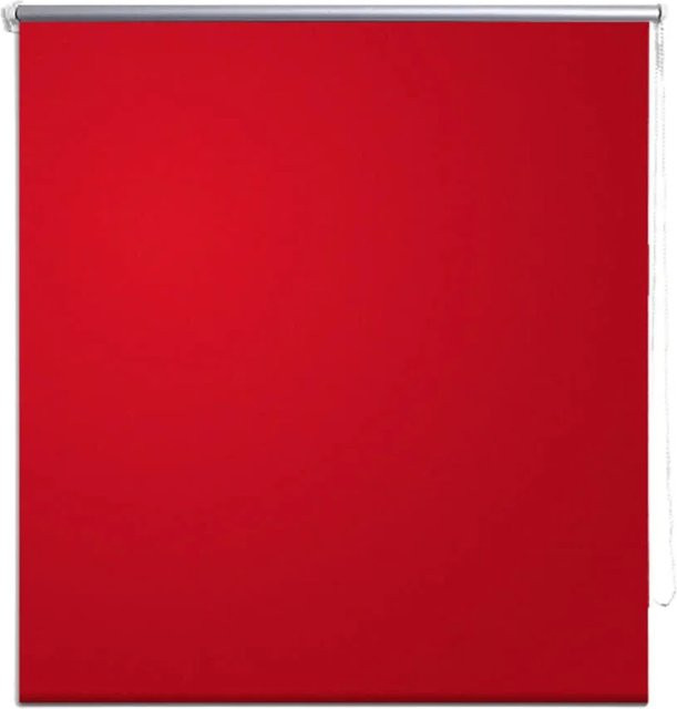 vidaXL Verdunkelungsrollo aus Polyester in Rot, thermoisolierend, B/H: 80 x 230 cm - Bild 1
