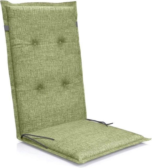Petsation Florence Hochlehner Auflage für Gartenstühle mit Bindebändern und rutschfestem Schaumstoff aus Polyester und Baumwolle - Bild 1