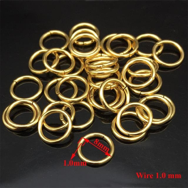 Biegeringe Edelstahl, goldfarben, 3,5 mm - 10 mm, Unisex - Bild 1