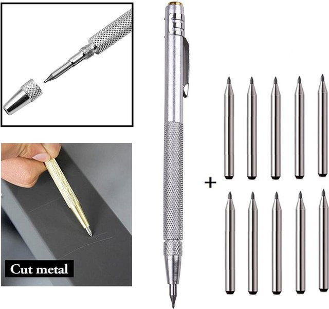 VIBRATITE Hartmetall-Ersatzspitze für Glasritzrad und Gravurstift zur Kennzeichnung von Glas, Keramik und Metall - Bild 1