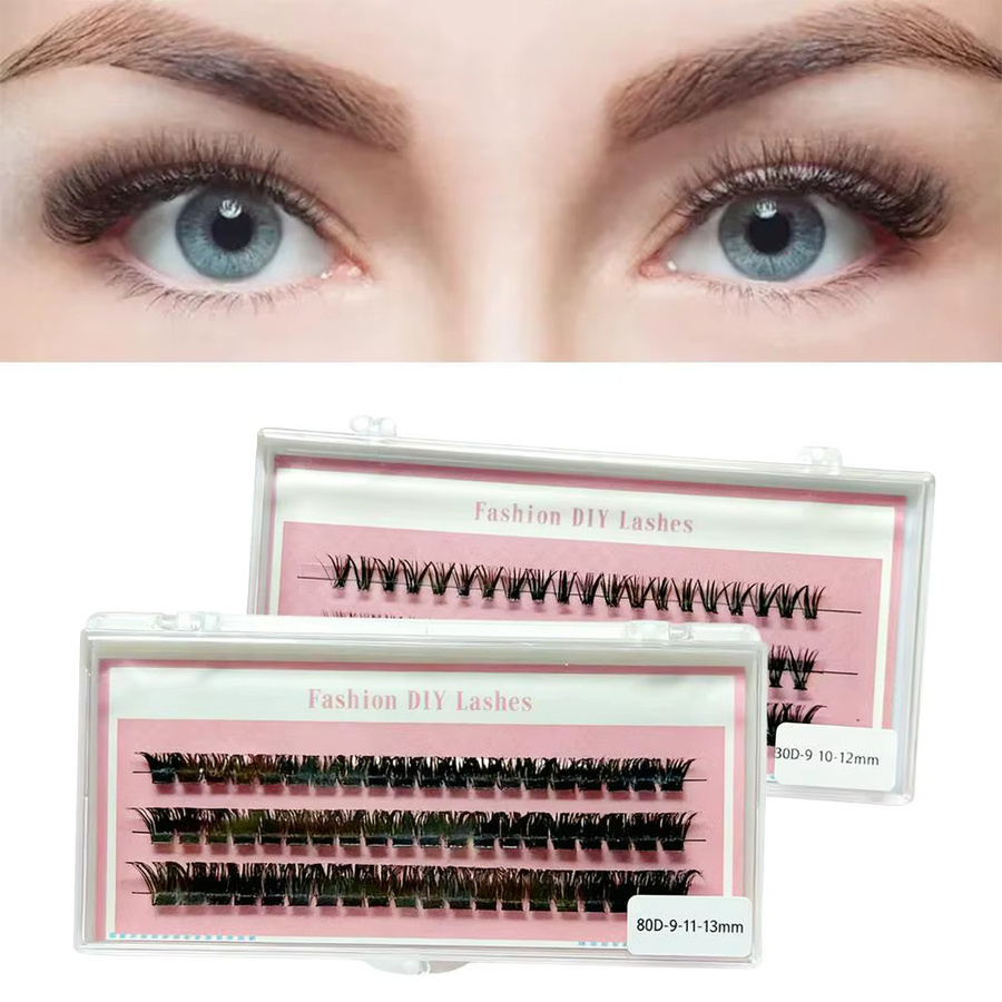 jaysuing Wimpernverlängerungsset, segmentierte Einzelwimpern, Damen, natürlich - Bild 2