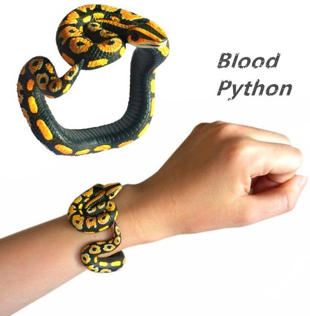 ODILO Schlange Python Armband Simulation Tier Modell Figur Kunststoff 4–6 Jahre - Bild 1