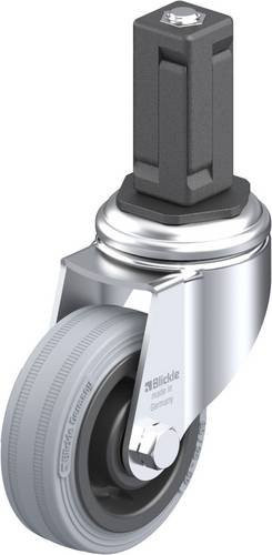Blickle Lenkrolle Expander in Schwarz und Grau mit 80mm Rad-Durchmesser und 80kg Tragfähigkeit - Bild 1