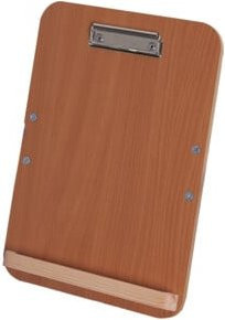 VARIOfit Schreibtafel für DIN A4 in Braun aus Holz - Bild 1