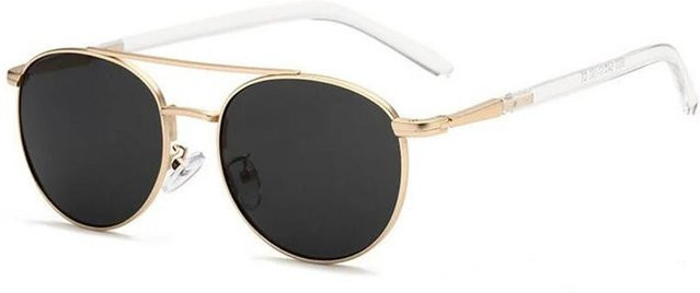 Yiran glasses Sonnenbrille Oval, Vollrand, Metall, weiß, Herren - Bild 1
