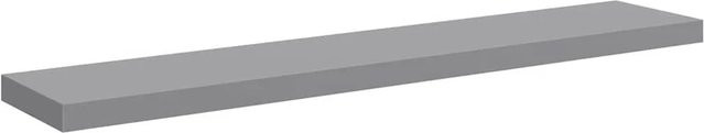 vidaXL Schwebendes Wandregal Grau B/T/H: 120 x 23,5 x 3,8 cm - Bild 1