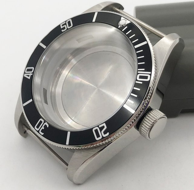 Neiton Uhrengehäuse Edelstahl, Silber, 41 mm, Saphirglas, Unisex - Bild 1