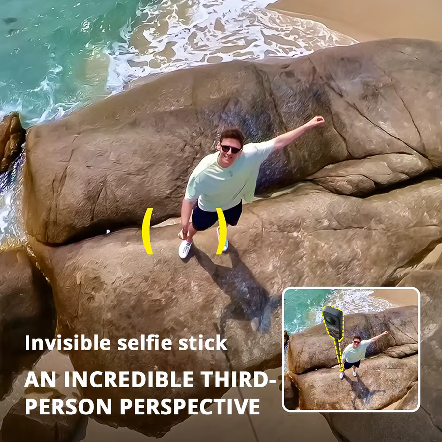 Insta360 X4 Refurbished Immersive 360 Grad Action Kamera mit 8K Video, Schwarz - Bild 2