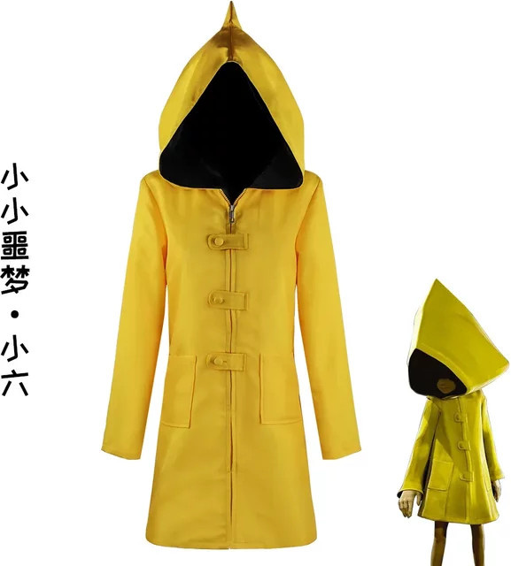 HHYRCOS Little Nightmares Cosplay-Kostüm, Gelber Regenmantel, Six Outfit - Bild 1