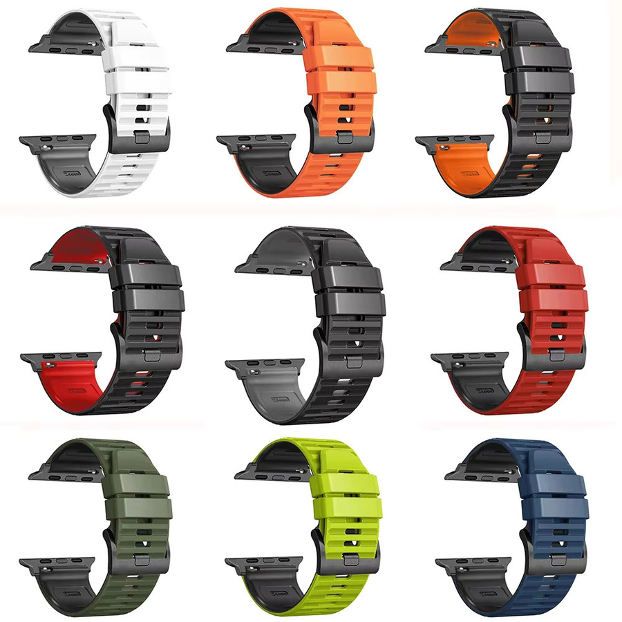 QCTOG Uhrenarmband Silikon, Bunt, Unisex - Bild 2