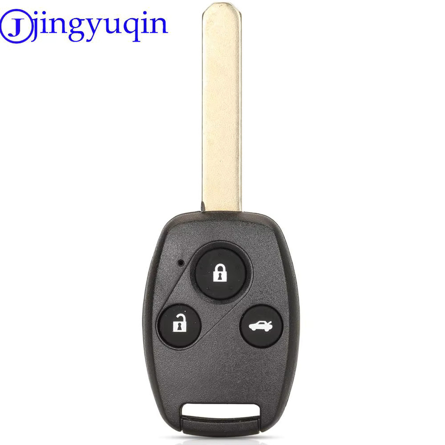 Jingyuqin Fernbedienung Auto Schlüssel für Honda Accord Element Pilot CR-V HR-V City Jazz Odyssey Civic in Schwarz 433MHz ID46/7961 - Bild 2