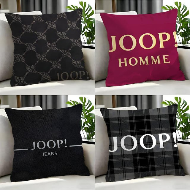 Joop Kissenbezug-Set 4-teilig, Weiß, Dekorativ für Sofa und Heimdekoration, B/T/H: 50 x 50 cm, 45 x 45 cm, 40 x 40 cm und 30 x 30 cm - Bild 1