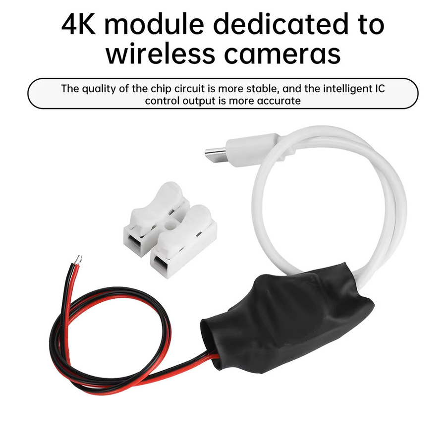 Aideepen USB-C Netzteil AC 220V zu DC 5V für WiFi Überwachungskameras und tragbare Geräte - Bild 3
