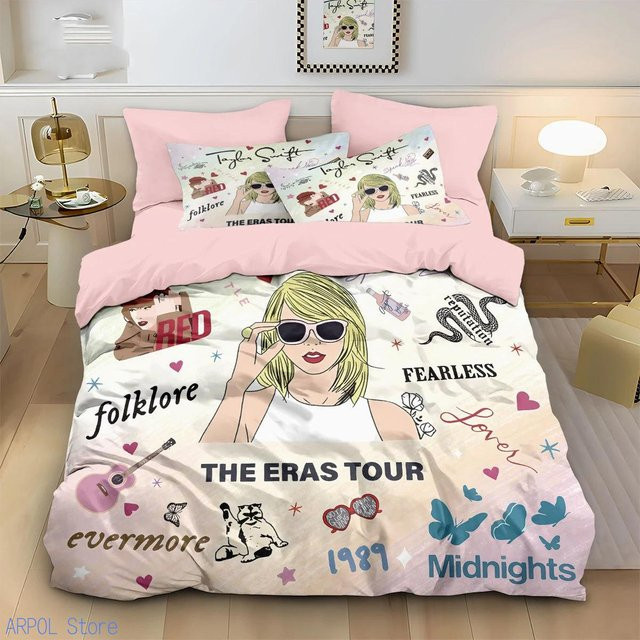 Flylo Bettwäsche-Set mit US-Sängerin Motiv aus Mikrofaser, Mehrfarbig, B/H: 140 x 210 cm - Bild 1