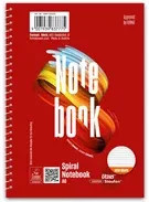 Staufen Collegeblock Style Notebook A6 kariert in Weiß und Rot - Bild 1