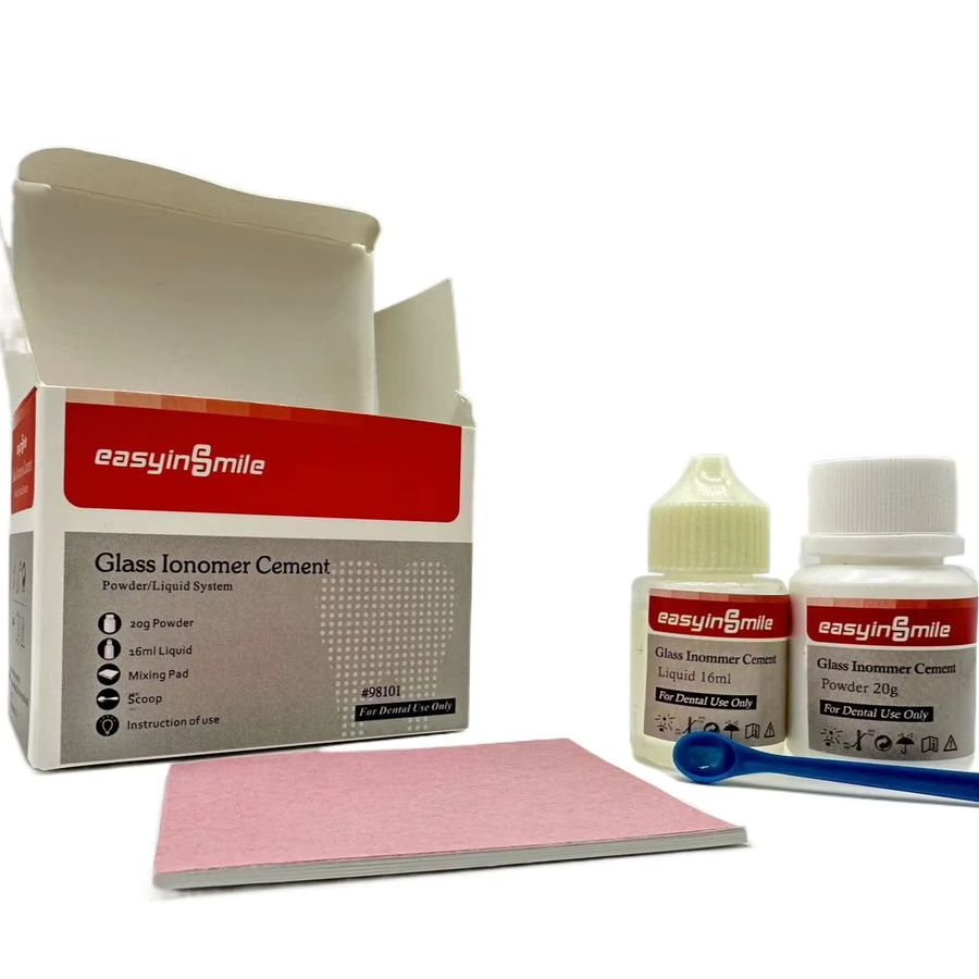 easyinsmile Dentalglas-Ionomer-Zement, 20 g + 16 ml, permanente Füllung - Bild 2