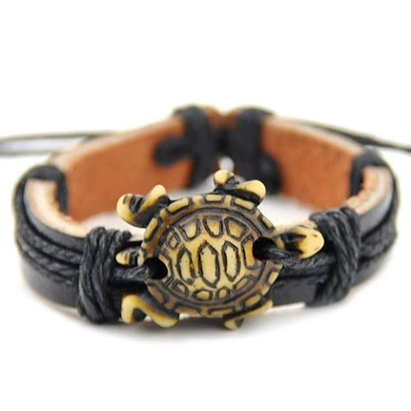 weyena Lederarmband, Schwarz, Unisex - Bild 4